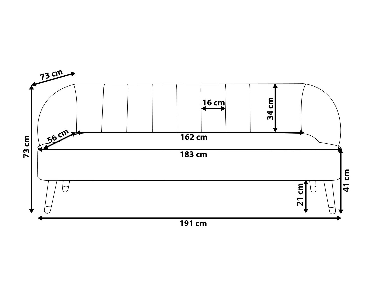 Kavč Berwyn 752 (Roza)
