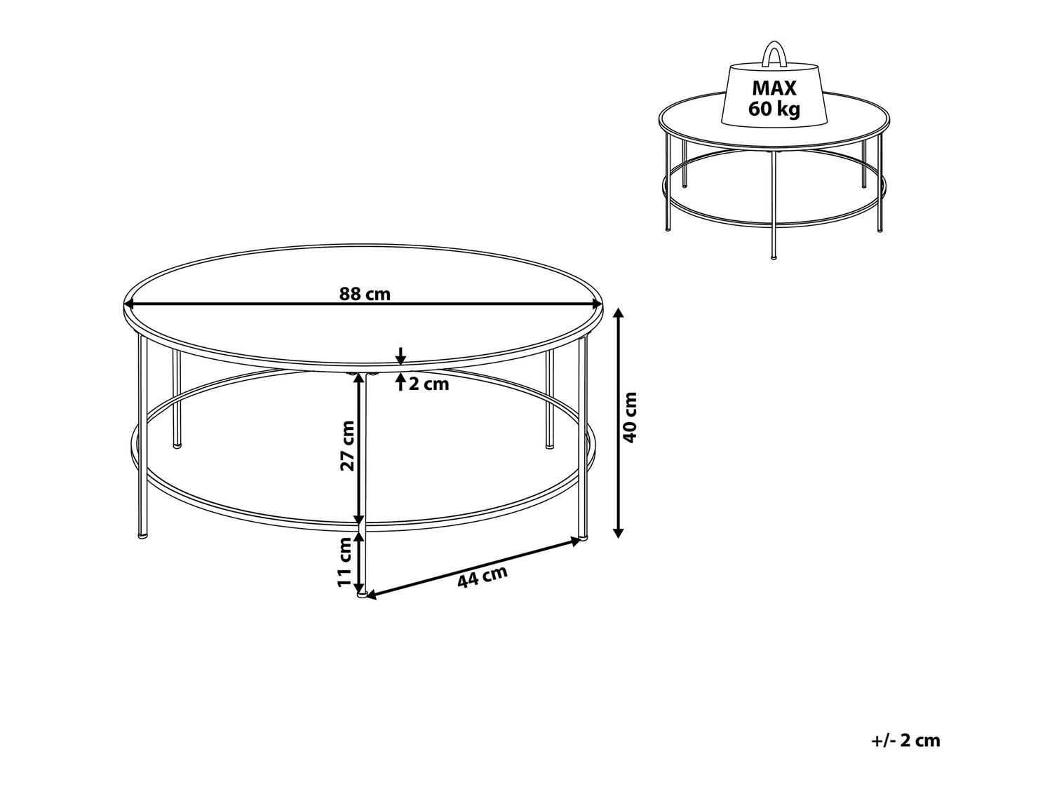 Klubska mizica Berwyn 757