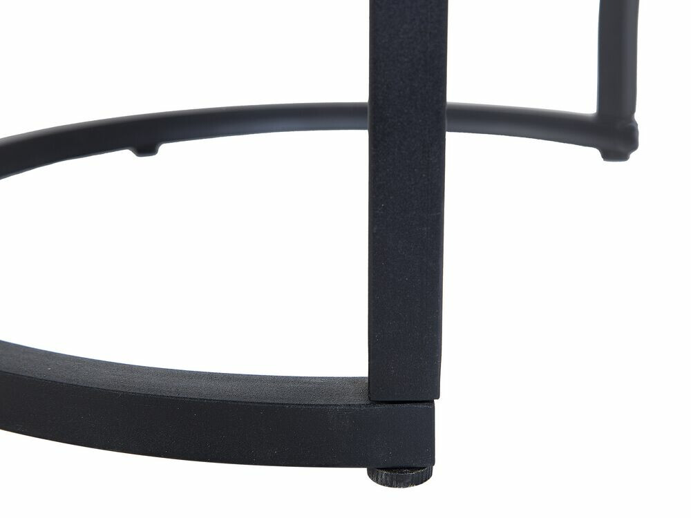 Komplet stranskih mizic Berwyn 759 (Črna + Beton)