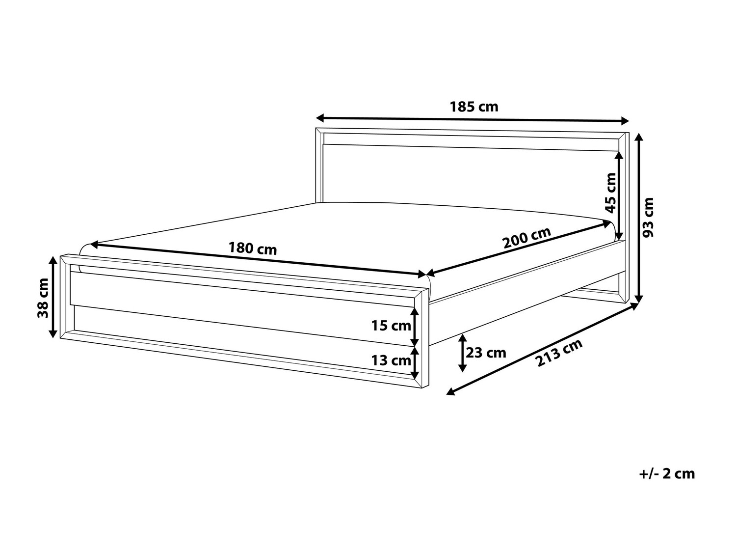 Postelja Berwyn 742 (Bela)