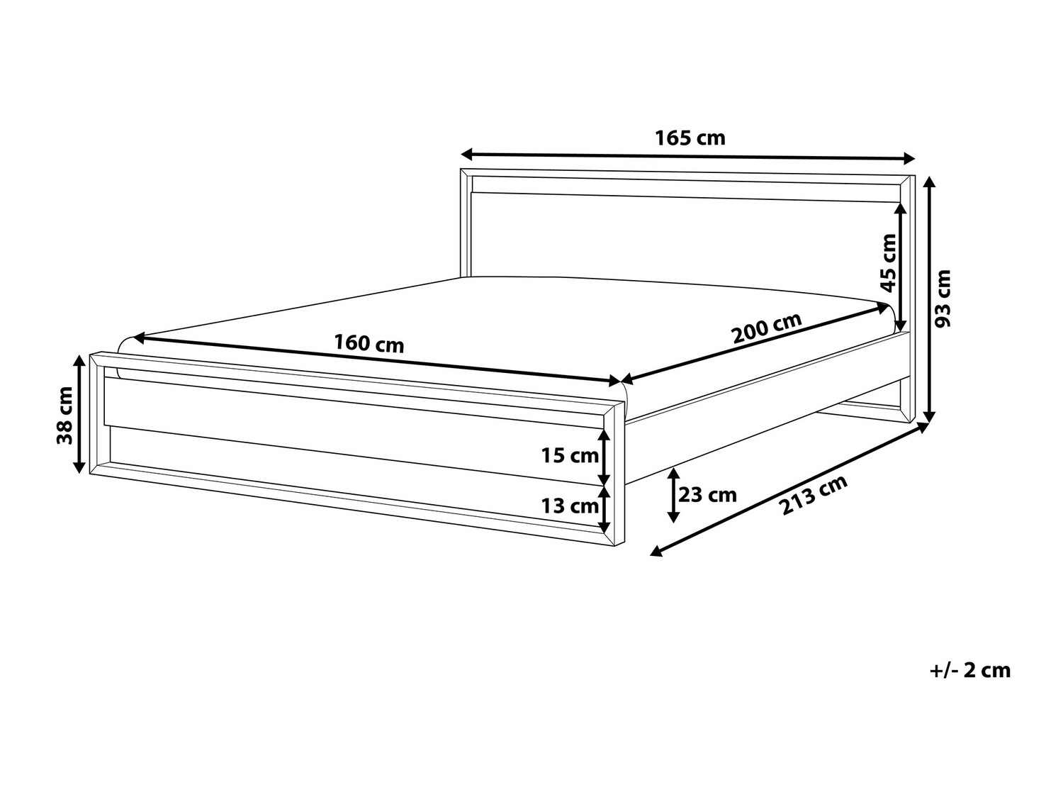 Postelja Berwyn 742 (Temen les)