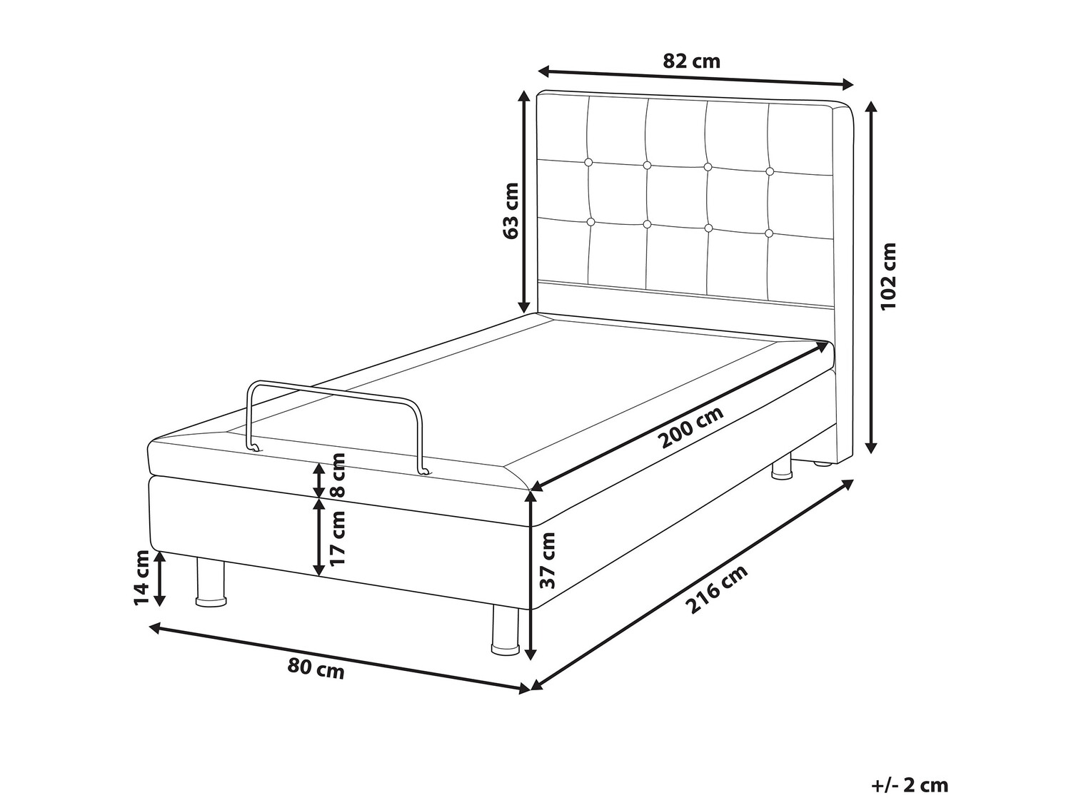 Postelja Berwyn 762 (Bež)