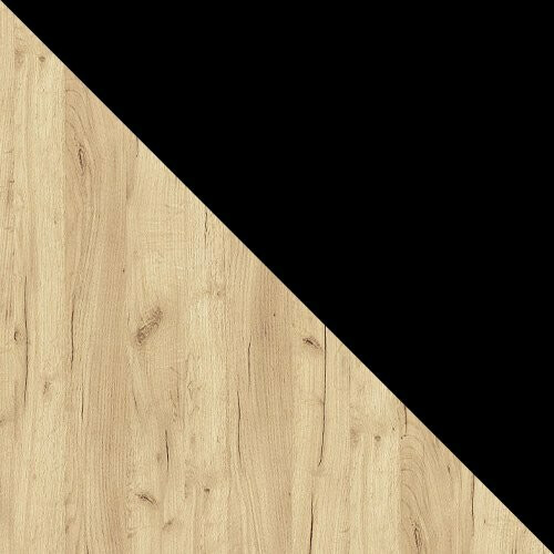 Jedilniški komplet Edmond 118 (Craft zlati hrast + Črna)