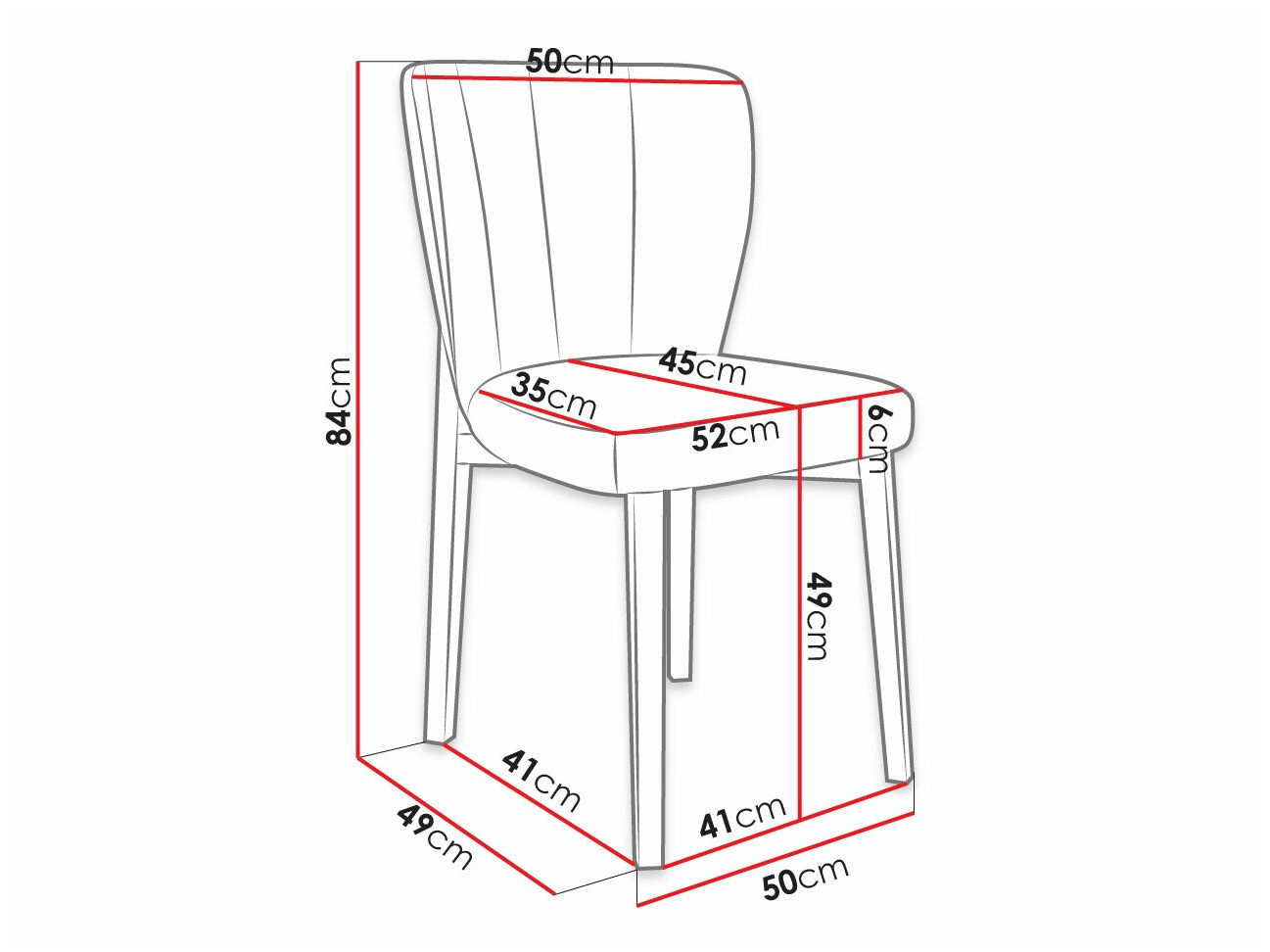 Stol Racine 130 (Črna + Magic Velvet 2216)