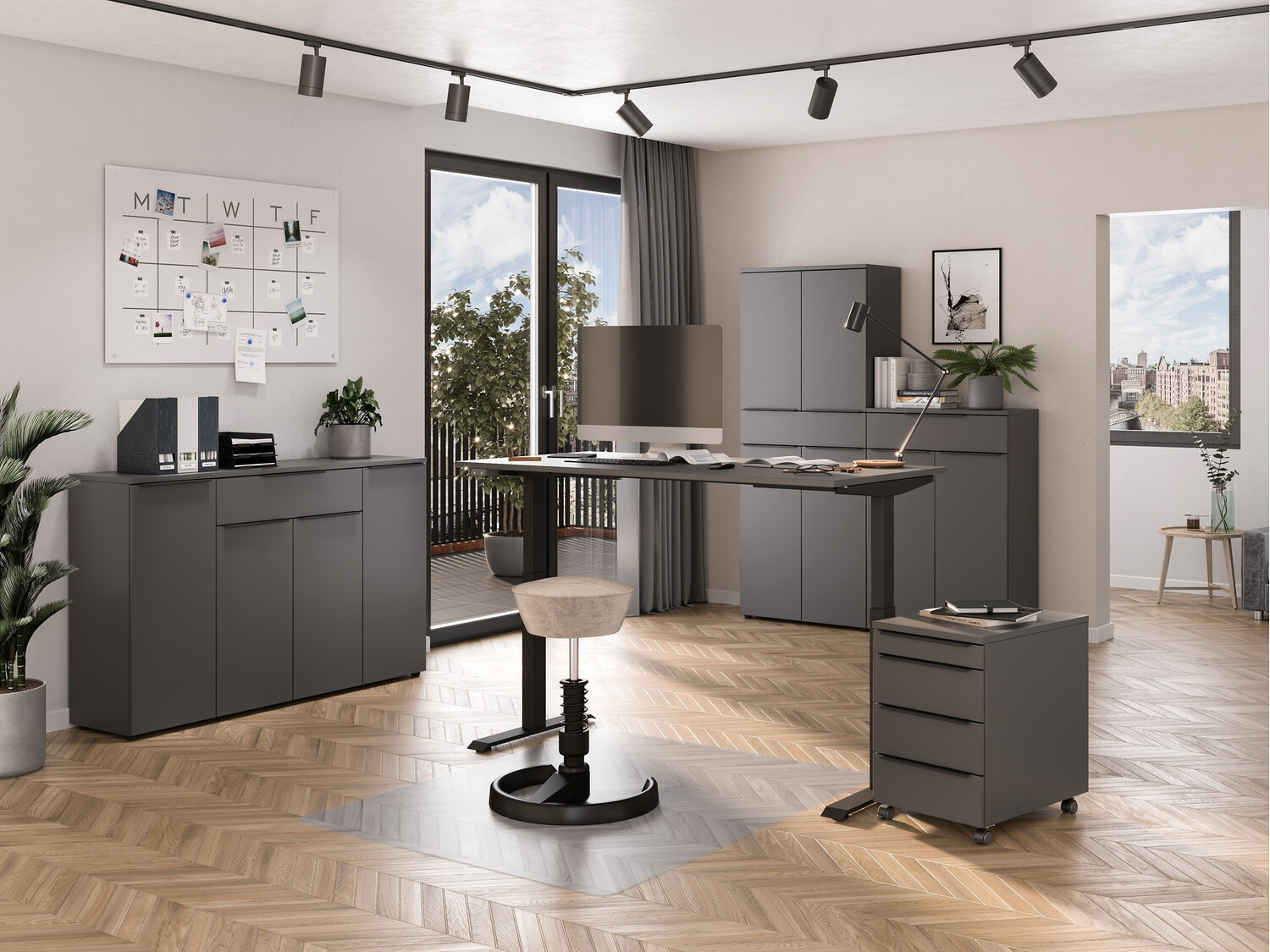 Komoda Feltoru 105 (Grafit)