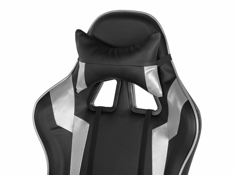 Gaming stol Berwyn 820 (Črna + Srebrna)