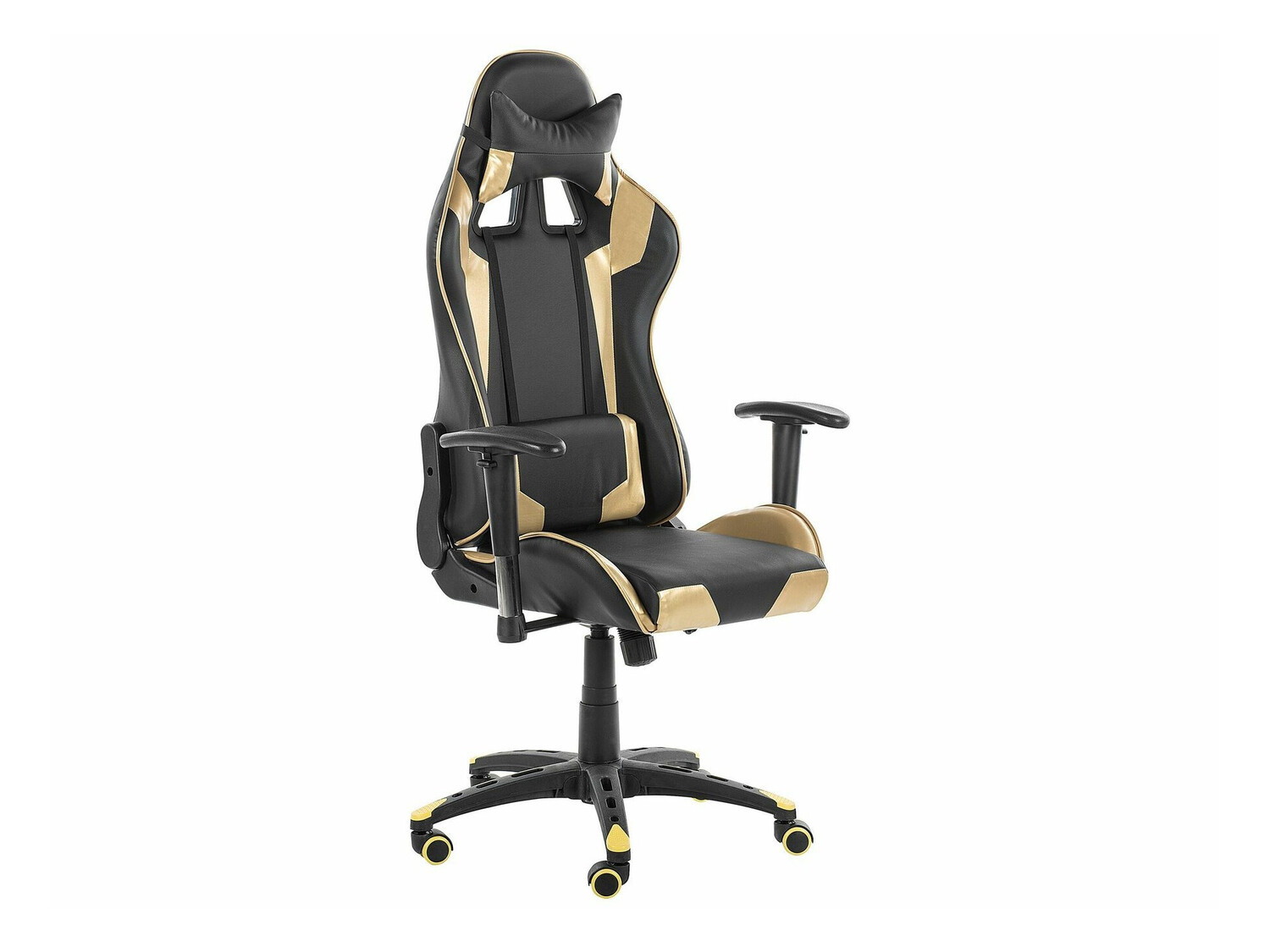 Gaming stol Berwyn 820 (Črna + Zlata)