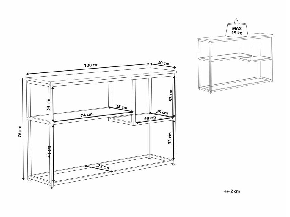 Konzolna miza Berwyn 821