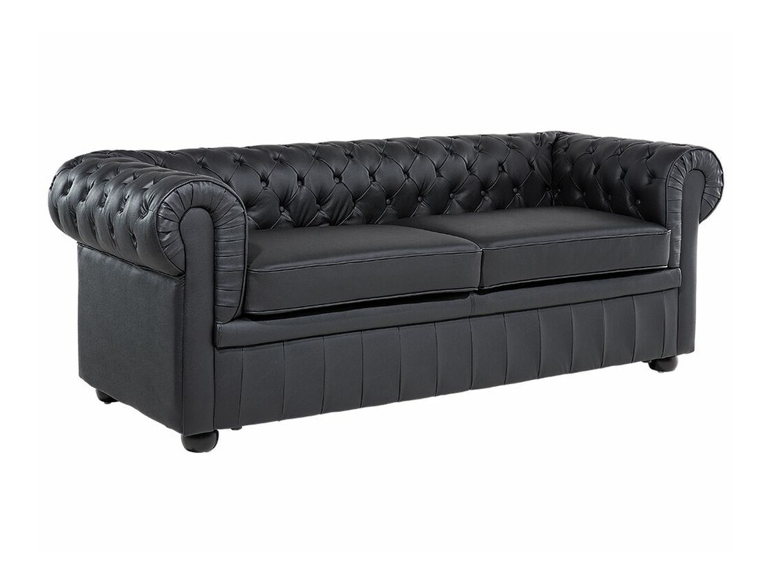 Kavč chesterfield Berwyn 832 (Črna)