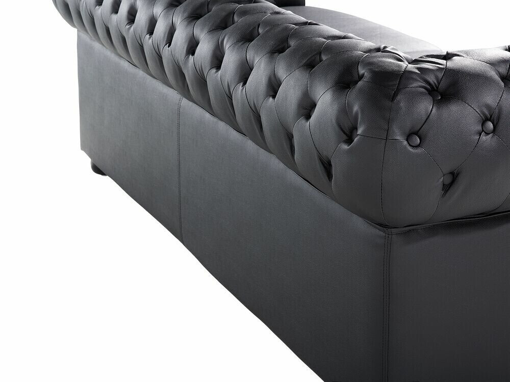 Kavč chesterfield Berwyn 832 (Črna)