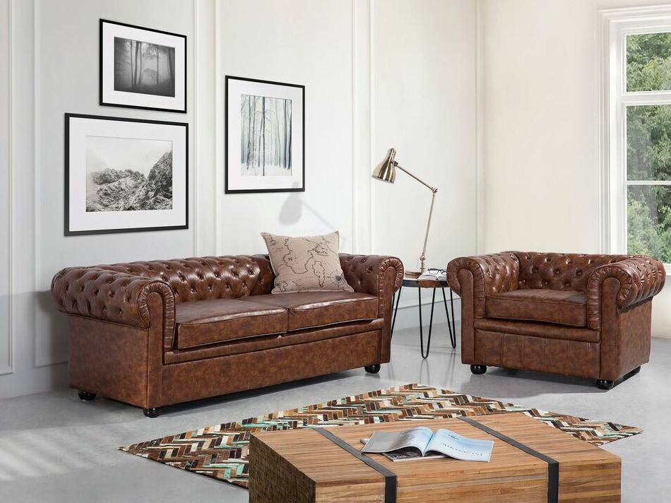 Kavč chesterfield Berwyn 832 (Rjava)