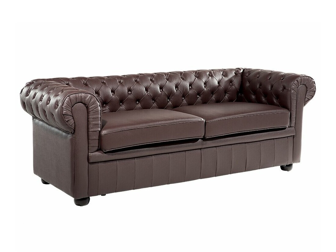 Kavč chesterfield Berwyn 832 (Temno rjava)