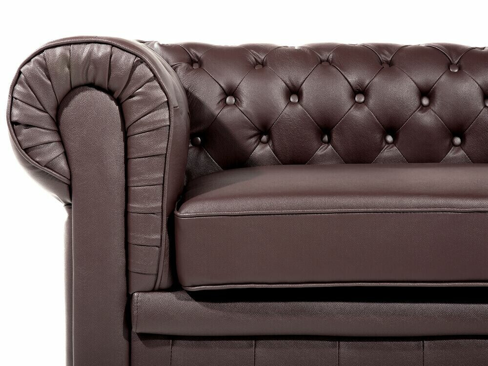 Kavč chesterfield Berwyn 832 (Temno rjava)