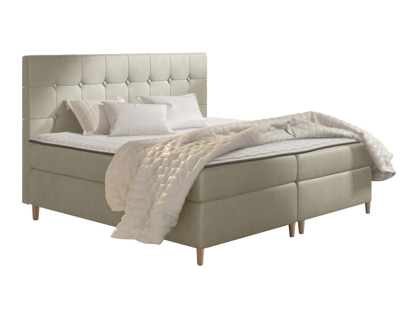 Boxspring postelja Caseus (Magic Velvet 2201)
