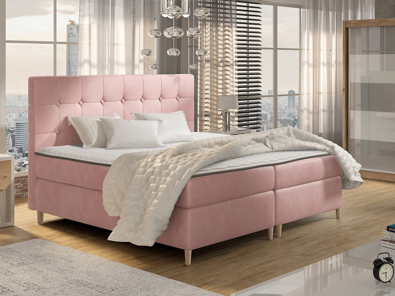 Boxspring postelja Caseus (Magic Velvet 2257)