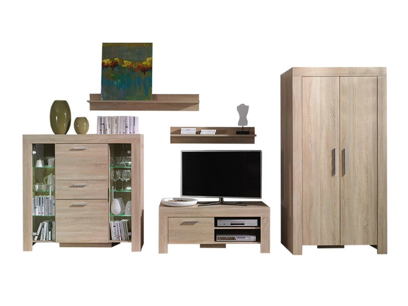 Komplet za dnevno sobo Melfeli 127 (Sonoma hrast)