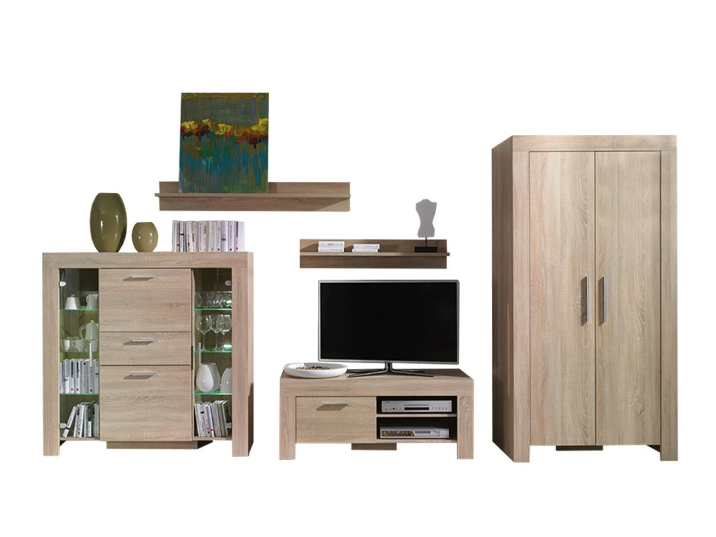 Komplet za dnevno sobo Melfeli 127 (Sonoma hrast)