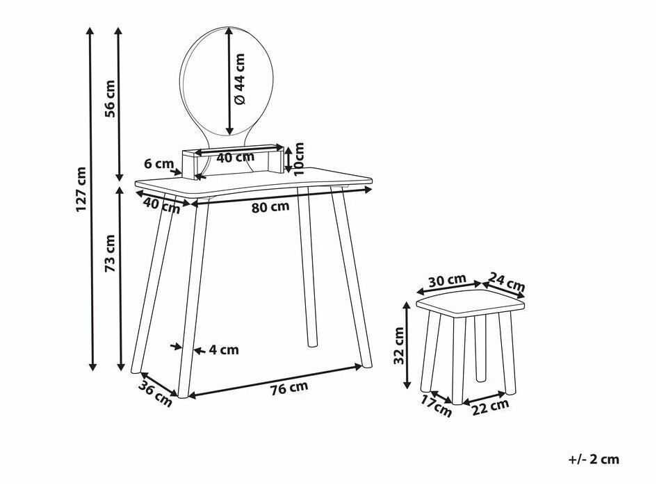 Toaletna mizica Berwyn 847