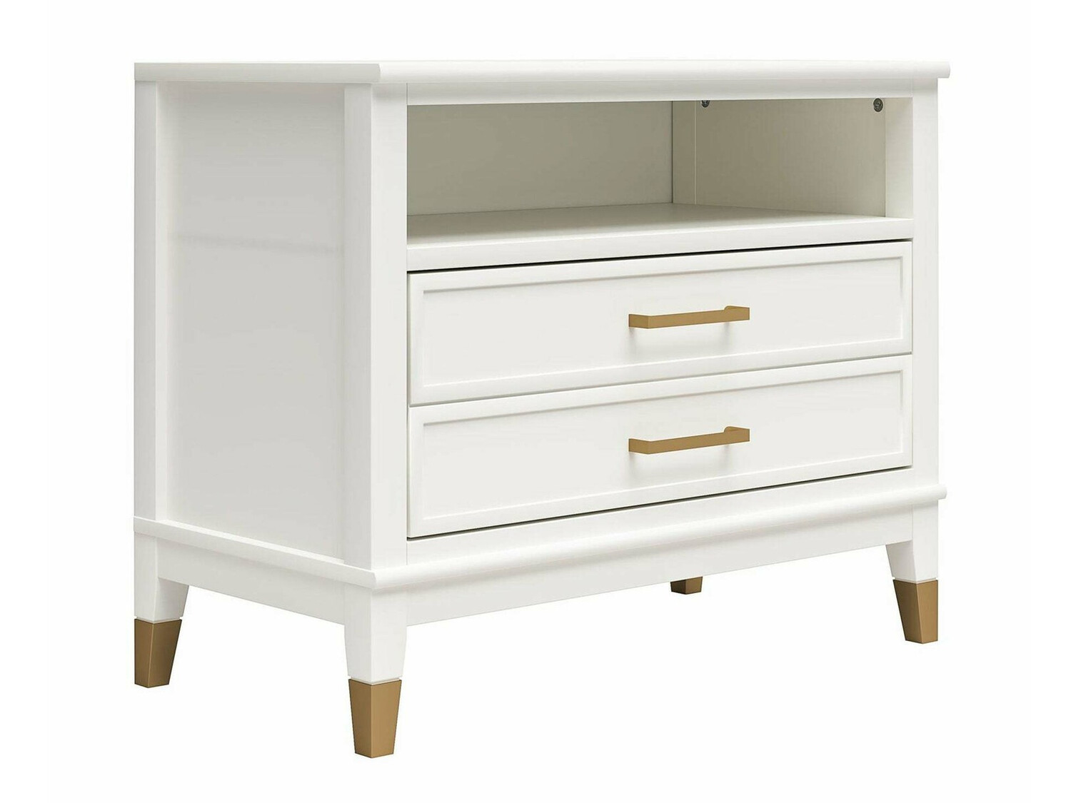 Nočna omarica CosmoLiving by Cosmopolitan Belromu 107 (Bela)