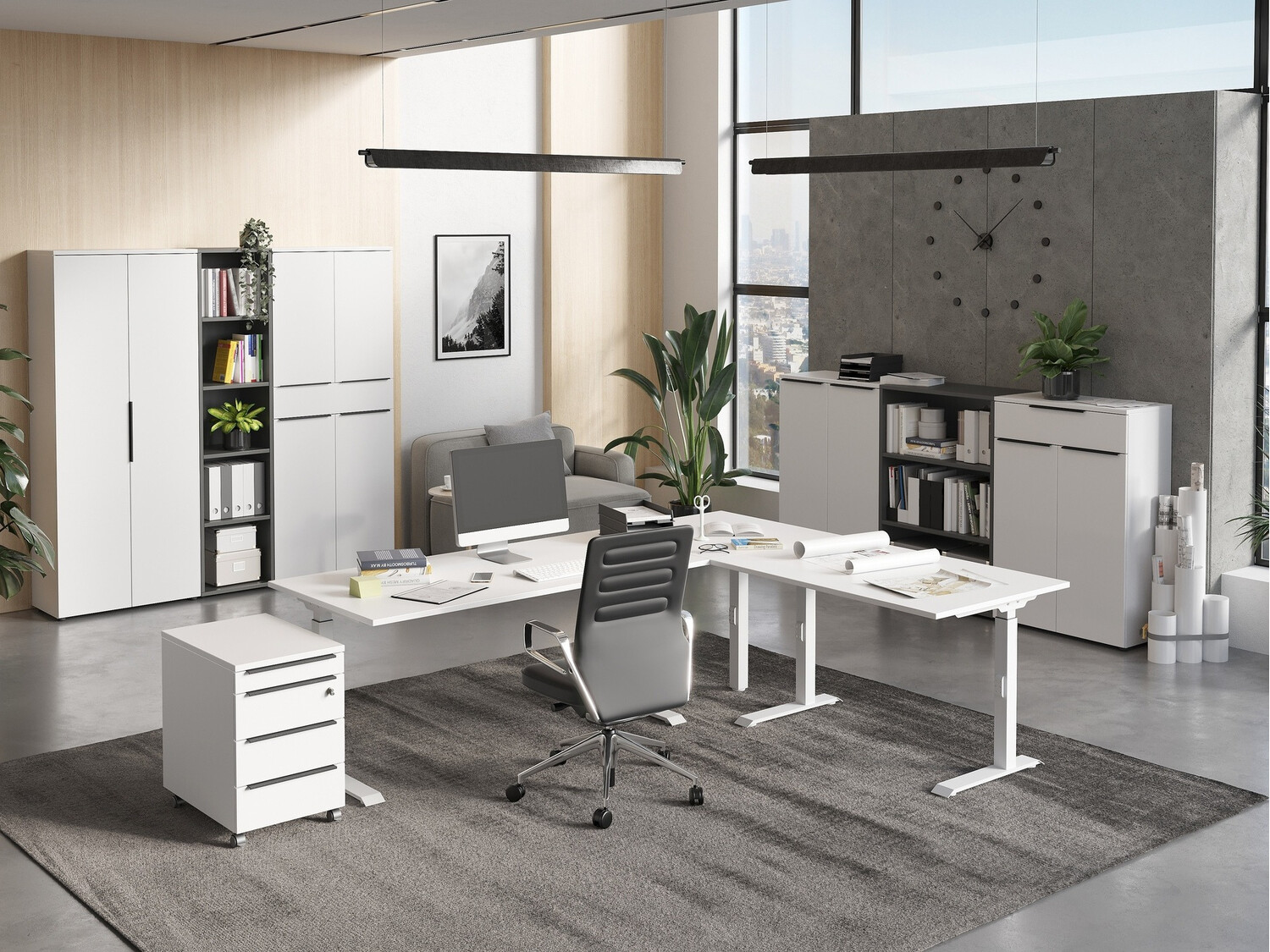 Pisalna miza Feltoru 115 (Bela)