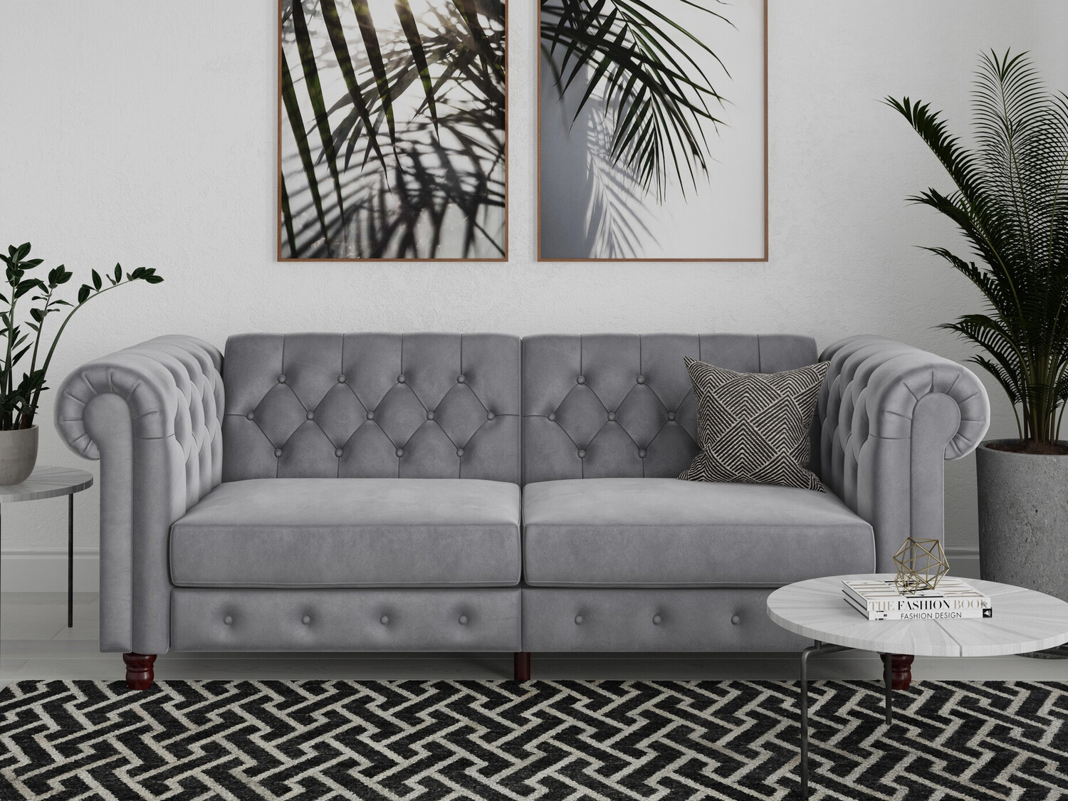 Raztegljiv kavč Denton 1190 (Svetlo siva)