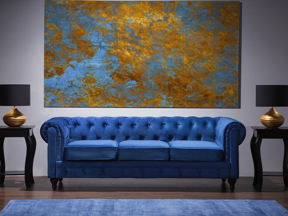 Kavč chesterfield Cirdoro 101 (Modra)