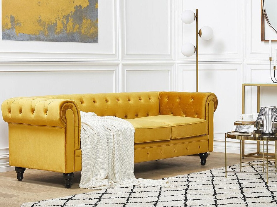 Kavč chesterfield Cirdoro 101 (Rumena)