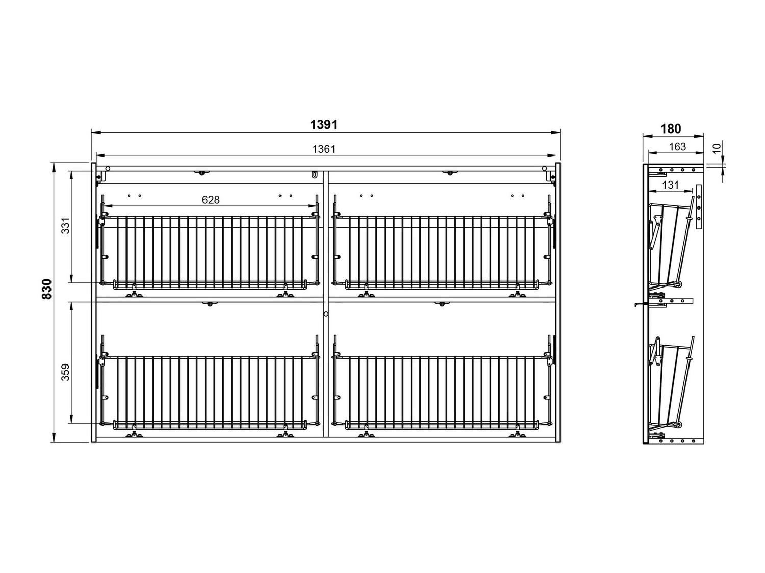 Omarica za čevlje Cirsale 108 (Prašno zelena + Navarra hrast)