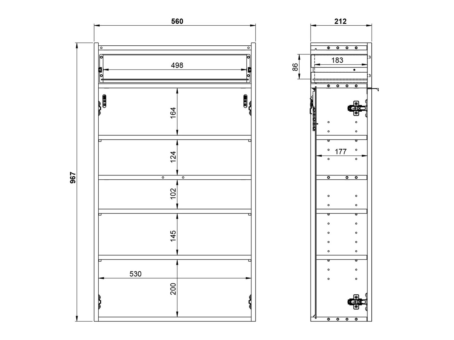 Komplet za predsobo Cirsale 104 (Prašno zelena + Navarra hrast)