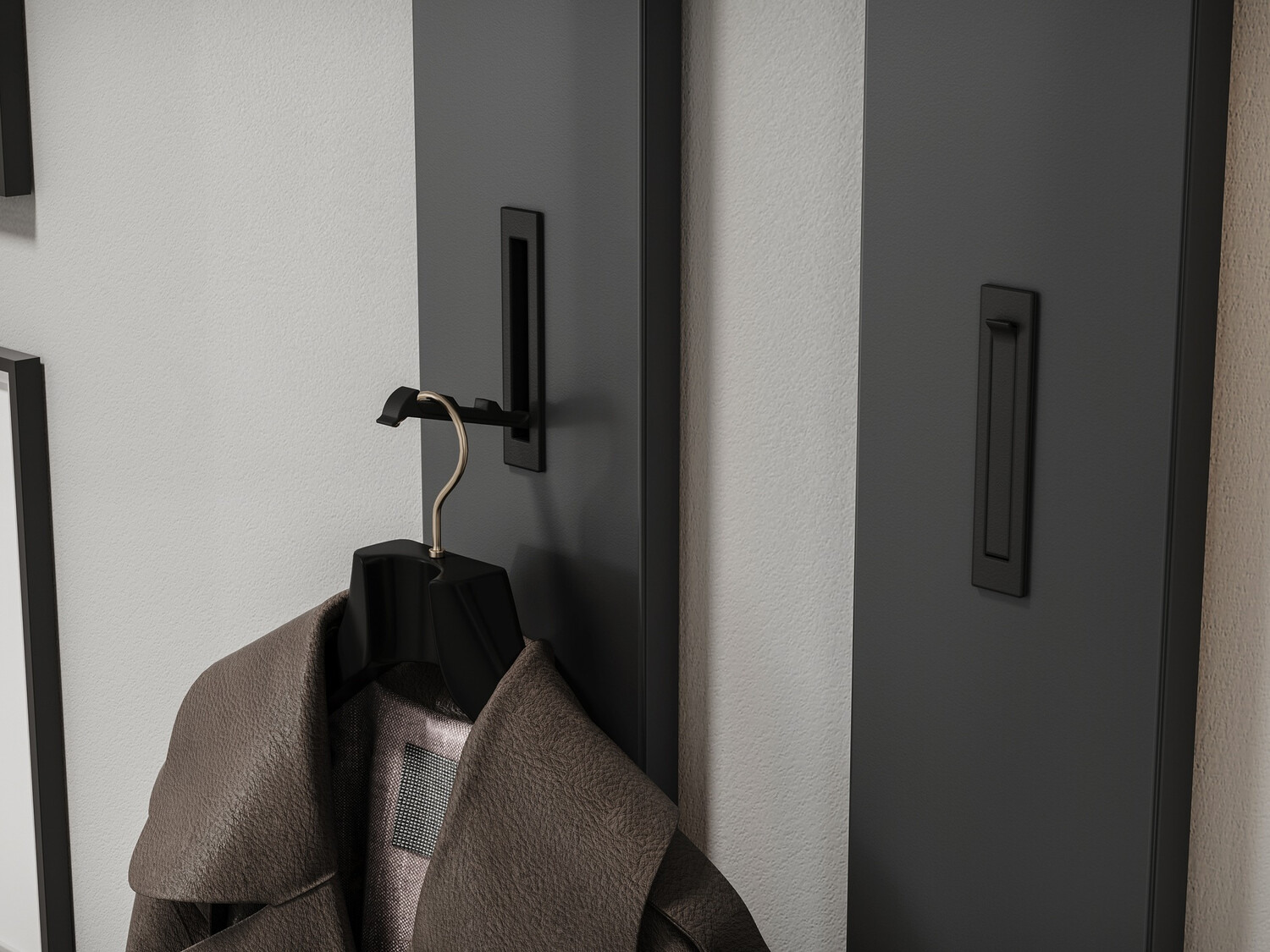 Komplet za predsobo Cirsale 104 (Grafit + Navarra hrast)