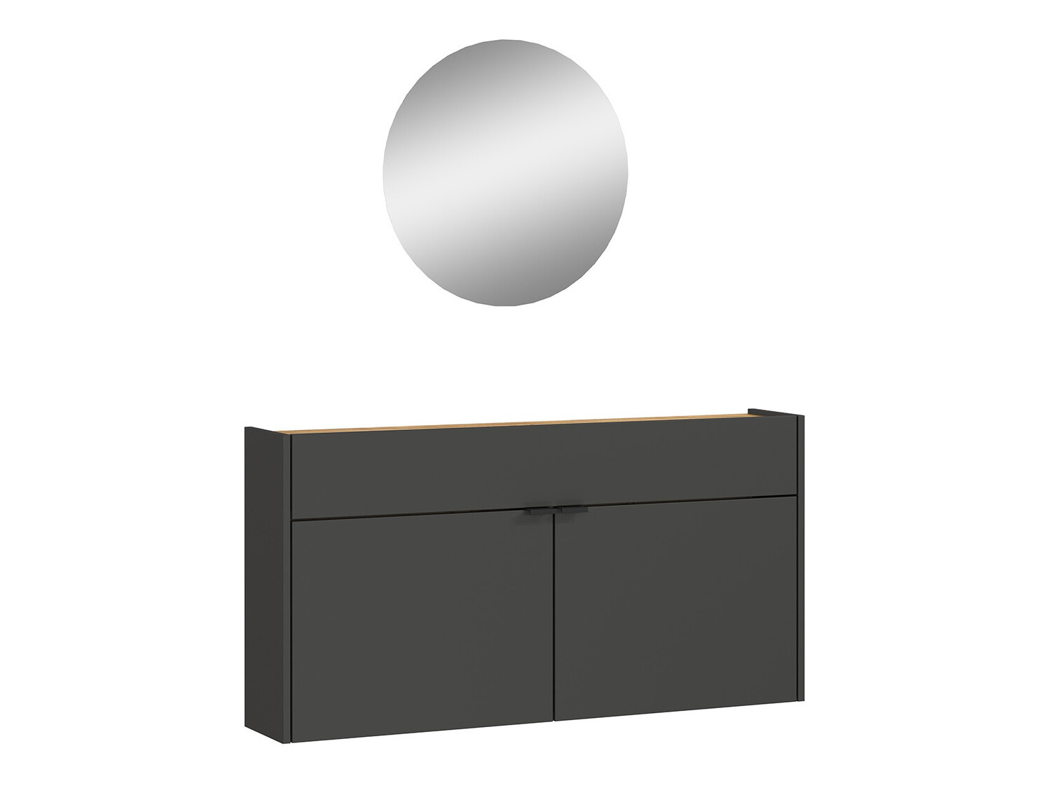 Komplet za predsobo Cirsale 106 (Grafit + Navarra hrast)