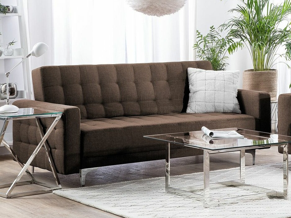 Raztegljiv kavč Felvena 103 (Temno rjava)