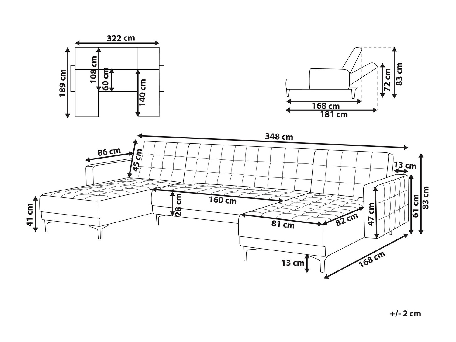 Modularna kotna sedežna garnitura Felvena 109 (Turkizna)