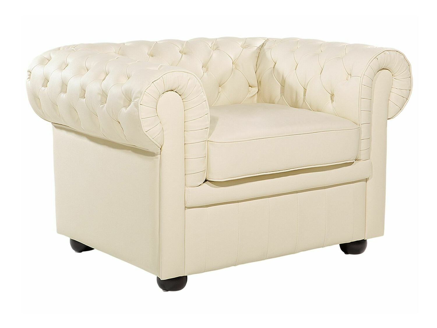 Chesterfield fotelj Cirdoro 105 (Krema)