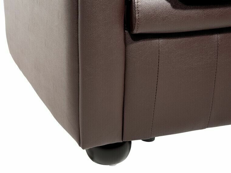 Chesterfield fotelj Cirdoro 105 (Temno rjava)