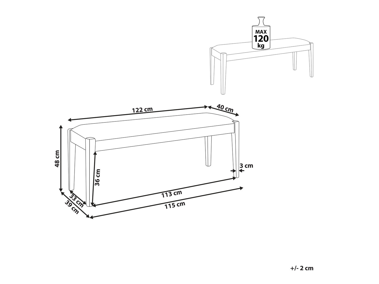 Klop z oblazinjenjem Berwyn 867 (Siva + Temen les)