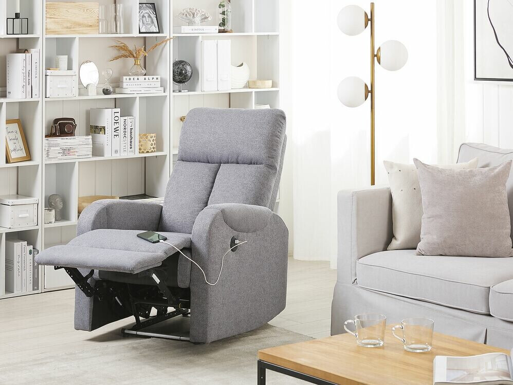 Fotelj s počivalnikom Berwyn 886 (Siva)