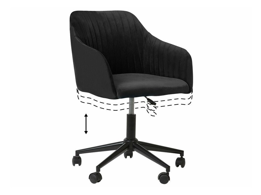 Pisarniški stol Berwyn 887 (Črna)