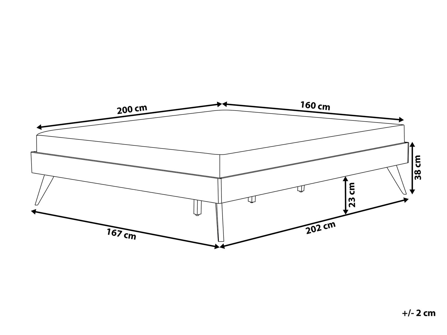 Postelja Berwyn 900 (Temen les)