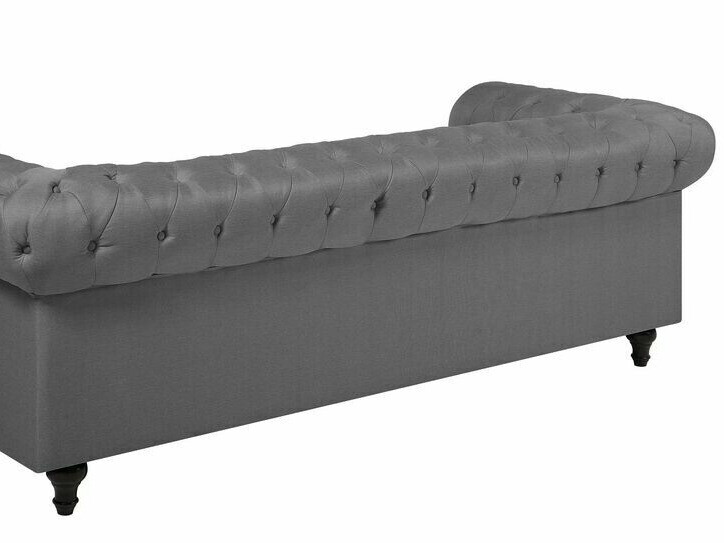 Chesterfield oblazinjeno pohištvo Cirdoro 111 (Siva)