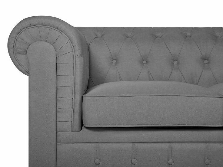 Chesterfield oblazinjeno pohištvo Cirdoro 111 (Siva)