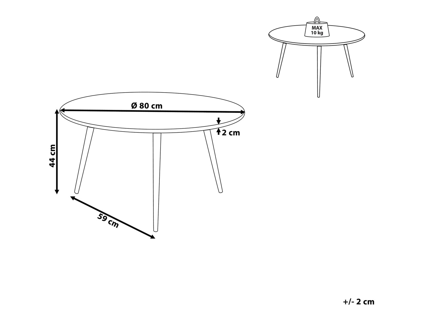 Klubska mizica Berwyn 918