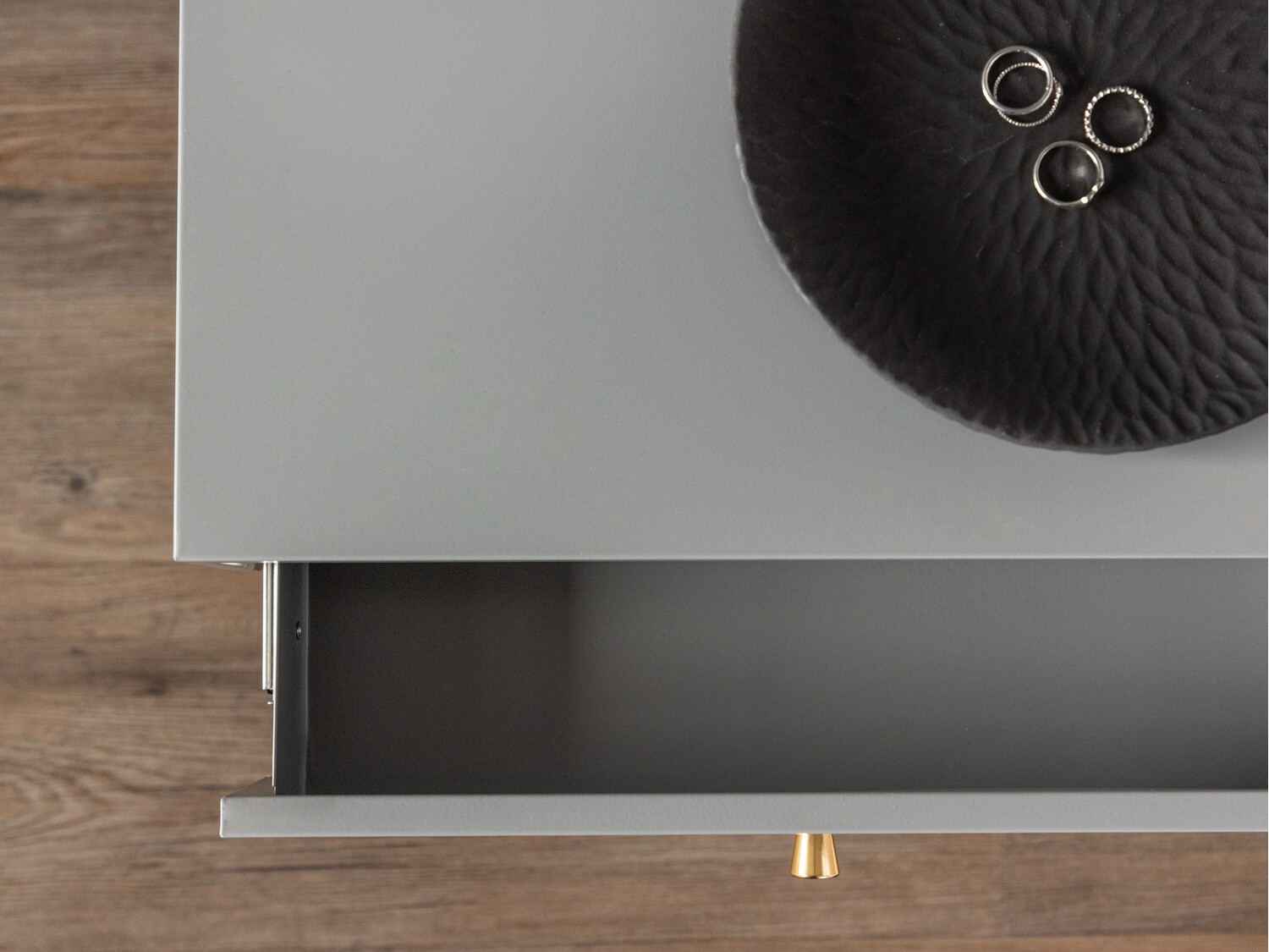 Nočna omarica Evasevu 104 (Svetlo siva)