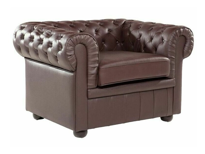 Chesterfield oblazinjeno pohištvo Cirdoro 112 (Temno rjava)