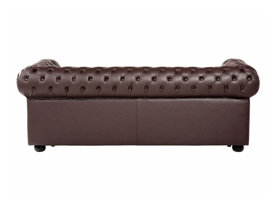 Chesterfield oblazinjeno pohištvo Cirdoro 112 (Temno rjava)