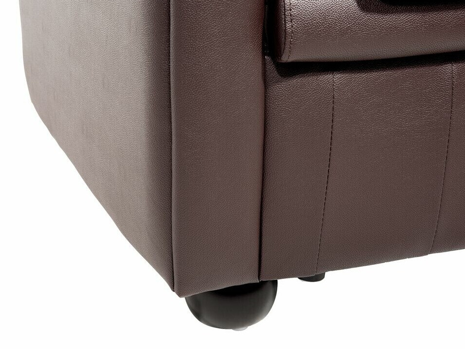 Chesterfield oblazinjeno pohištvo Cirdoro 112 (Temno rjava)