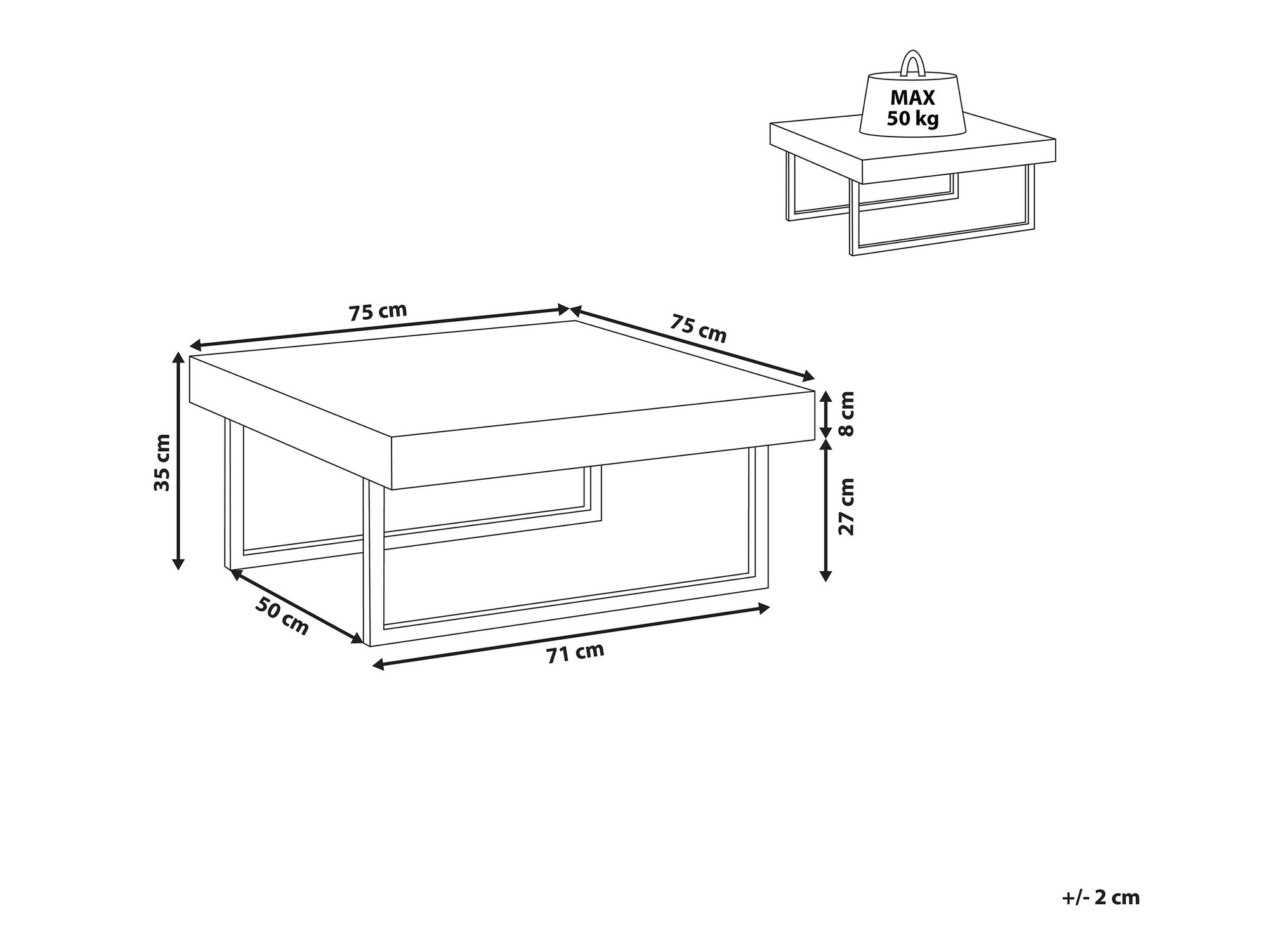 Klubska mizica Berwyn 934