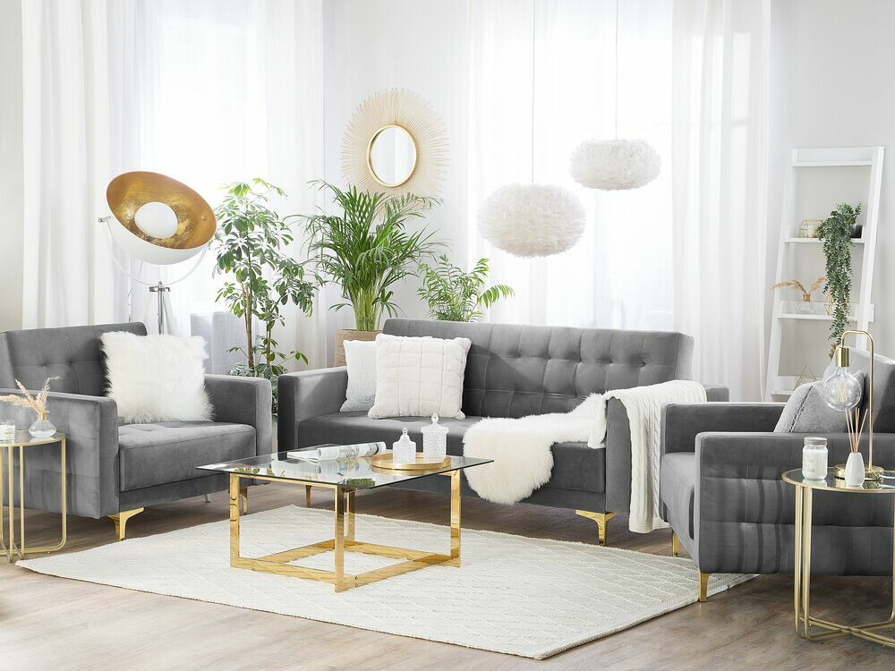 Komplet oblazinjenega pohištva Felvena 114 (Siva)