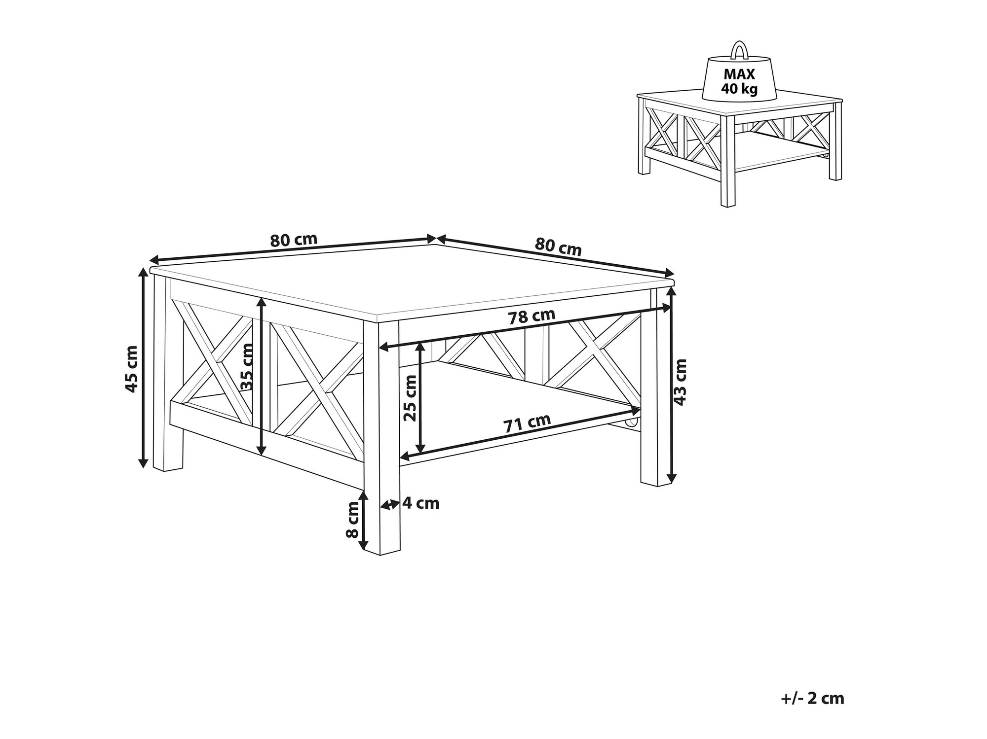 Klubska mizica Berwyn 954
