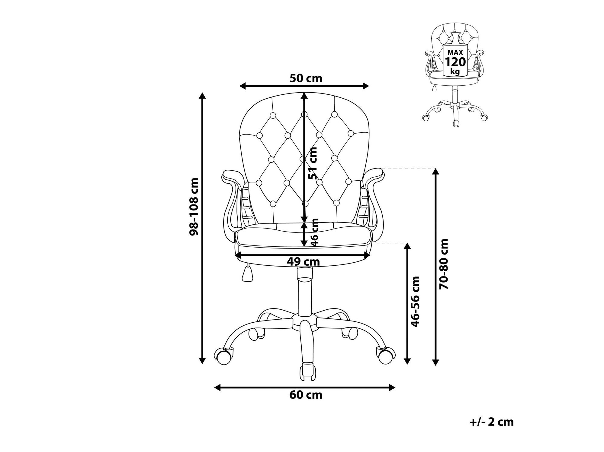 Pisarniški stol Berwyn 965 (Roza)